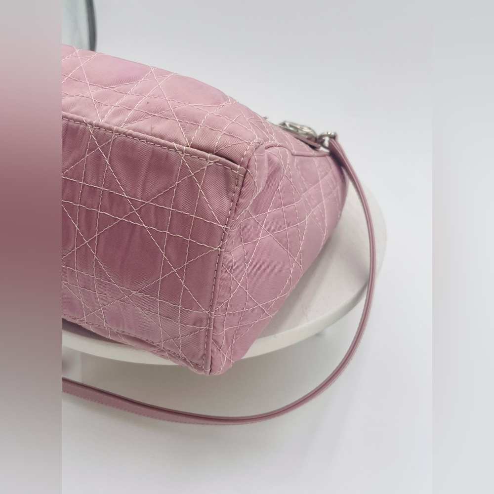 Lady Dior Pink Cannage bag w/ shoulder strap and COA - Picture 8 of 17